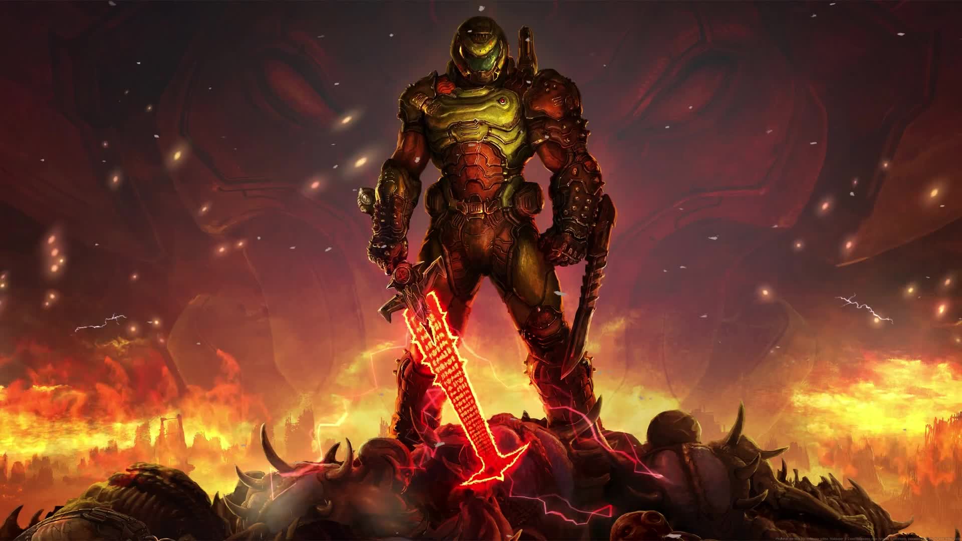 Download Fondo de Pantalla Animado de Doom Eternal ♾️ en Movimiento