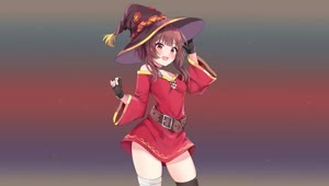 Download Fondo de Pantalla Animado Megumin Degradado de KonoSuba 🔮 en Movimiento