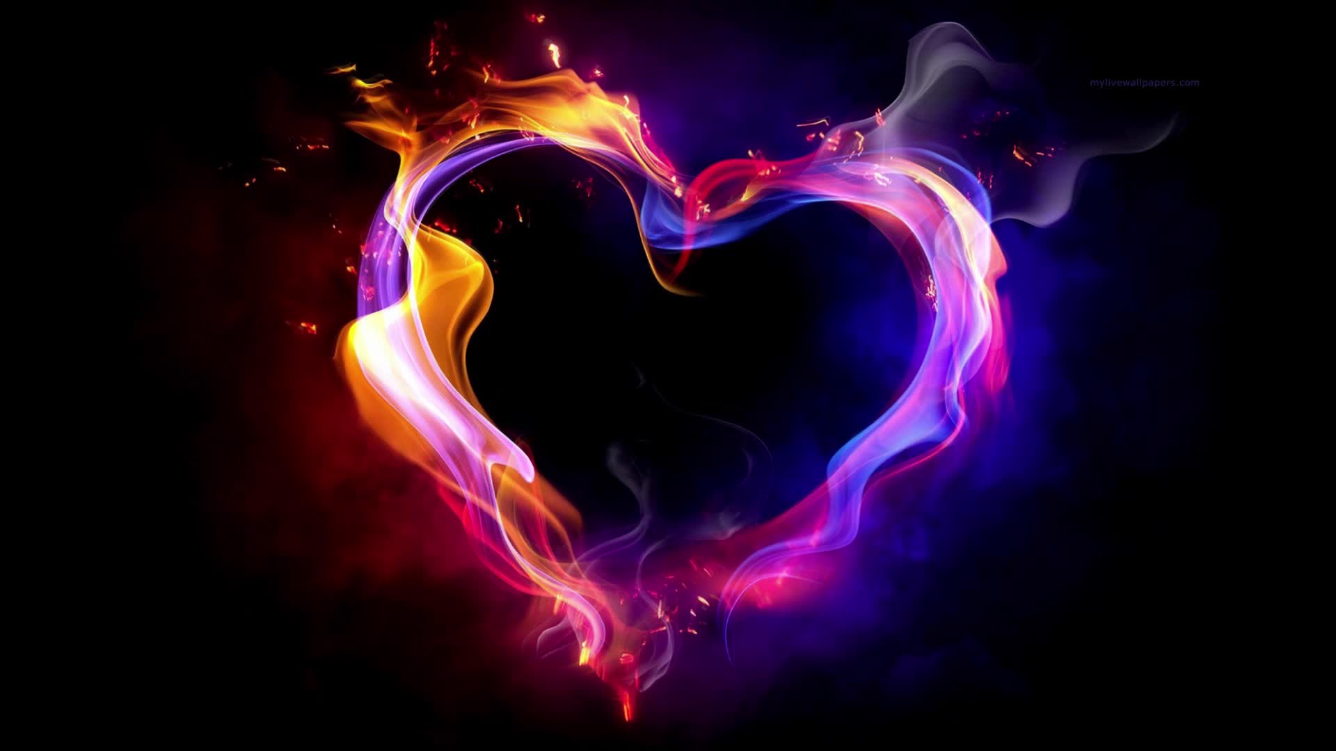 Download PC Rainbow Flames Live Wallpaper