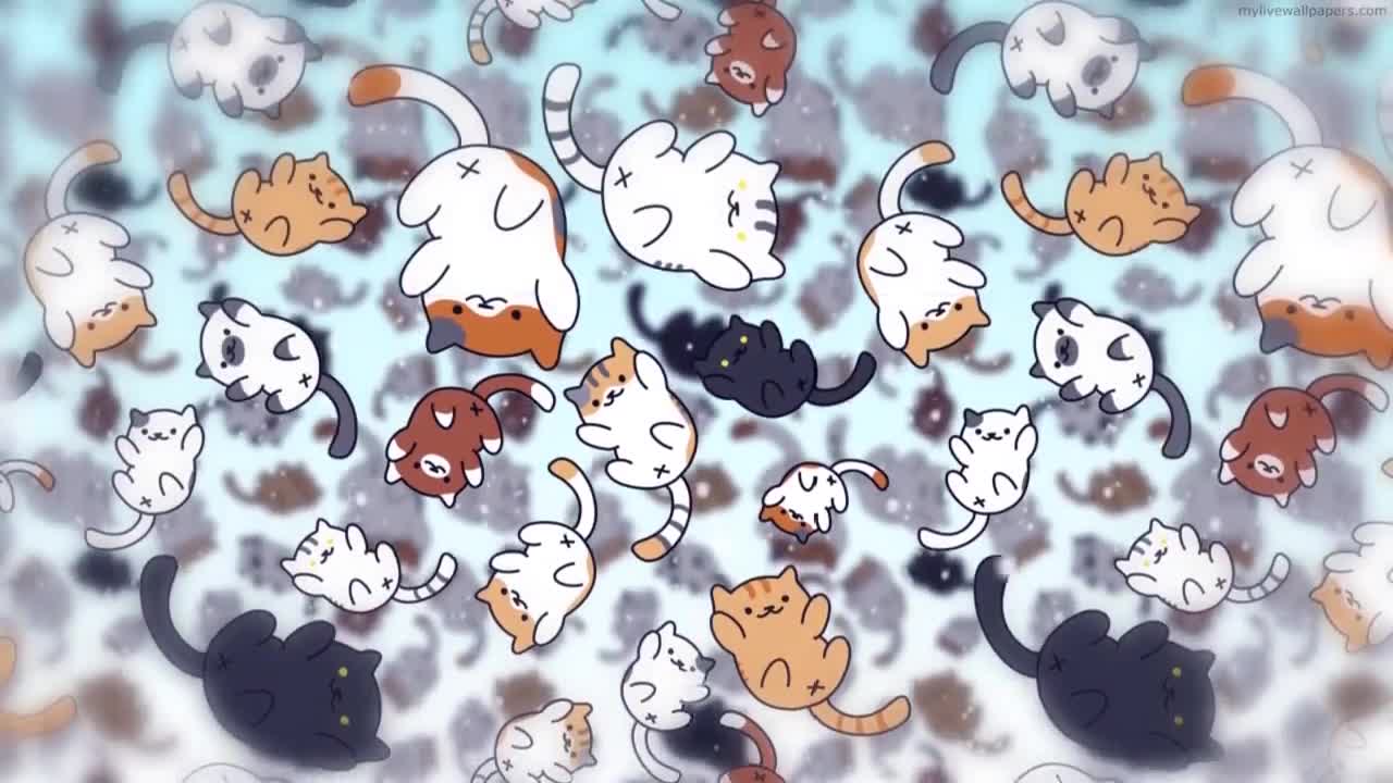 Download PC Raining Cats Live Wallpaper