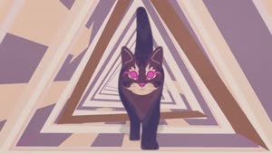 Download Fondo de Pantalla Animado Gato Psicodélico de Aesthetic 🐈🍄 en Movimiento