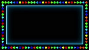 Download 340 Border Frame Template Animation Party Lights border frame Light Frame effects Animation