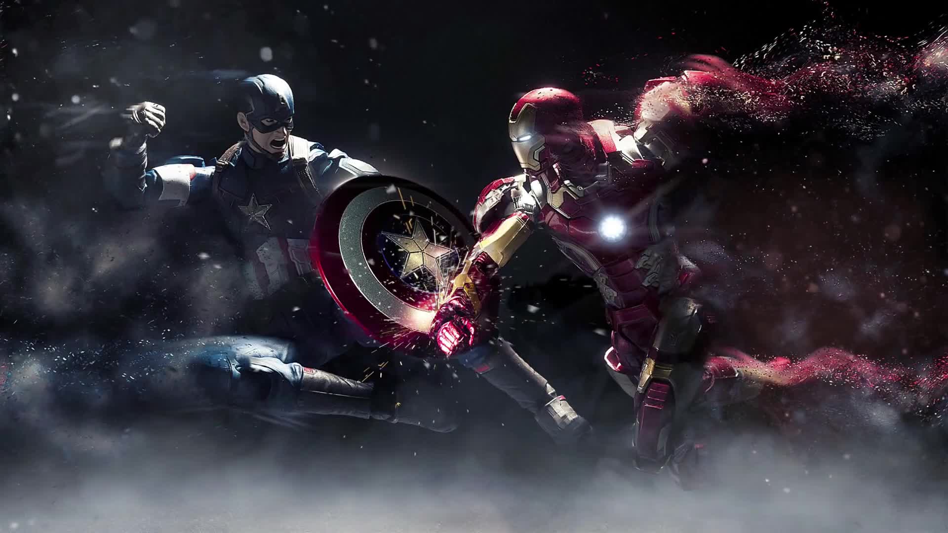 Download PC Captain America vs Iron Man Live Wallpaper