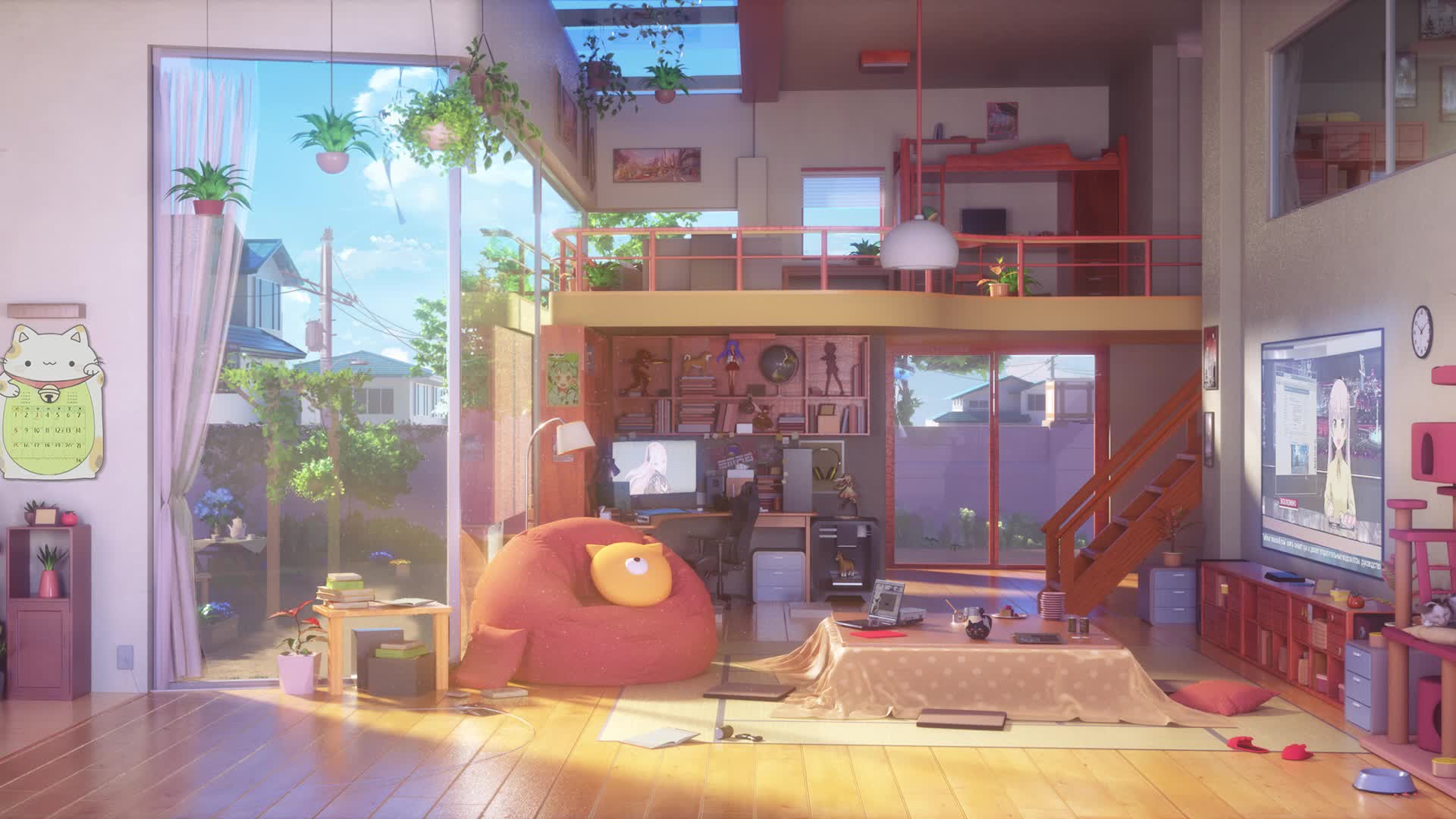 Download PC Anime Living Room Live Wallpaper Free