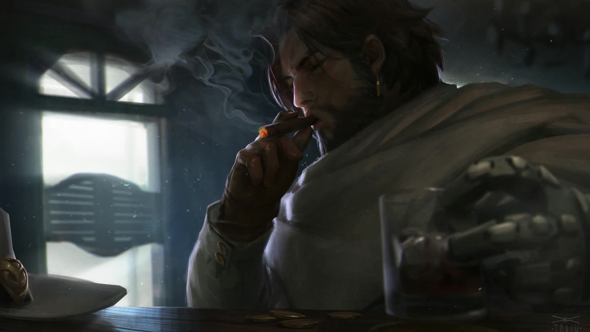 Download PC McCree Smoking Overwatch Live Wallpaper Free