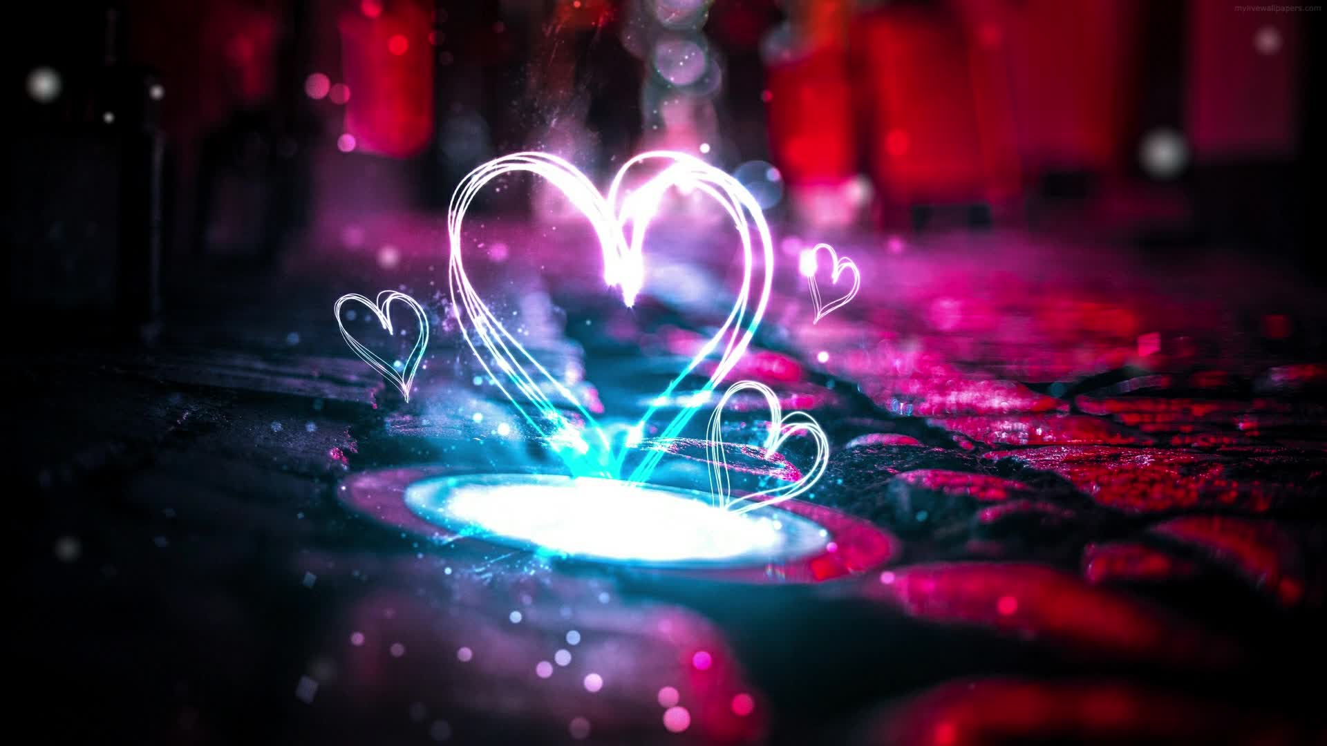 Download PC  Electric Heart Live Wallpaper Free