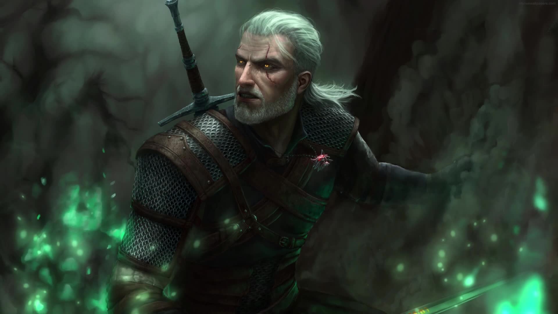 Download PC Geralt of Rivia The Witcher Live Wallpaper Free