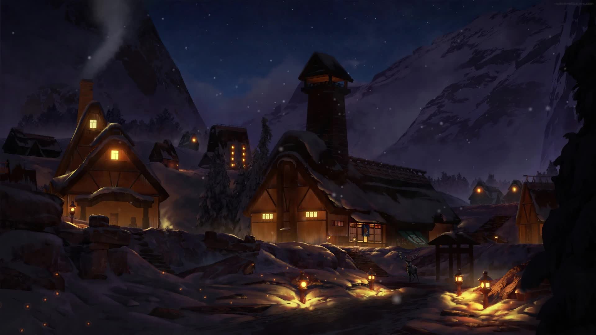 Download PC Snow Village Live Wallpaper Free