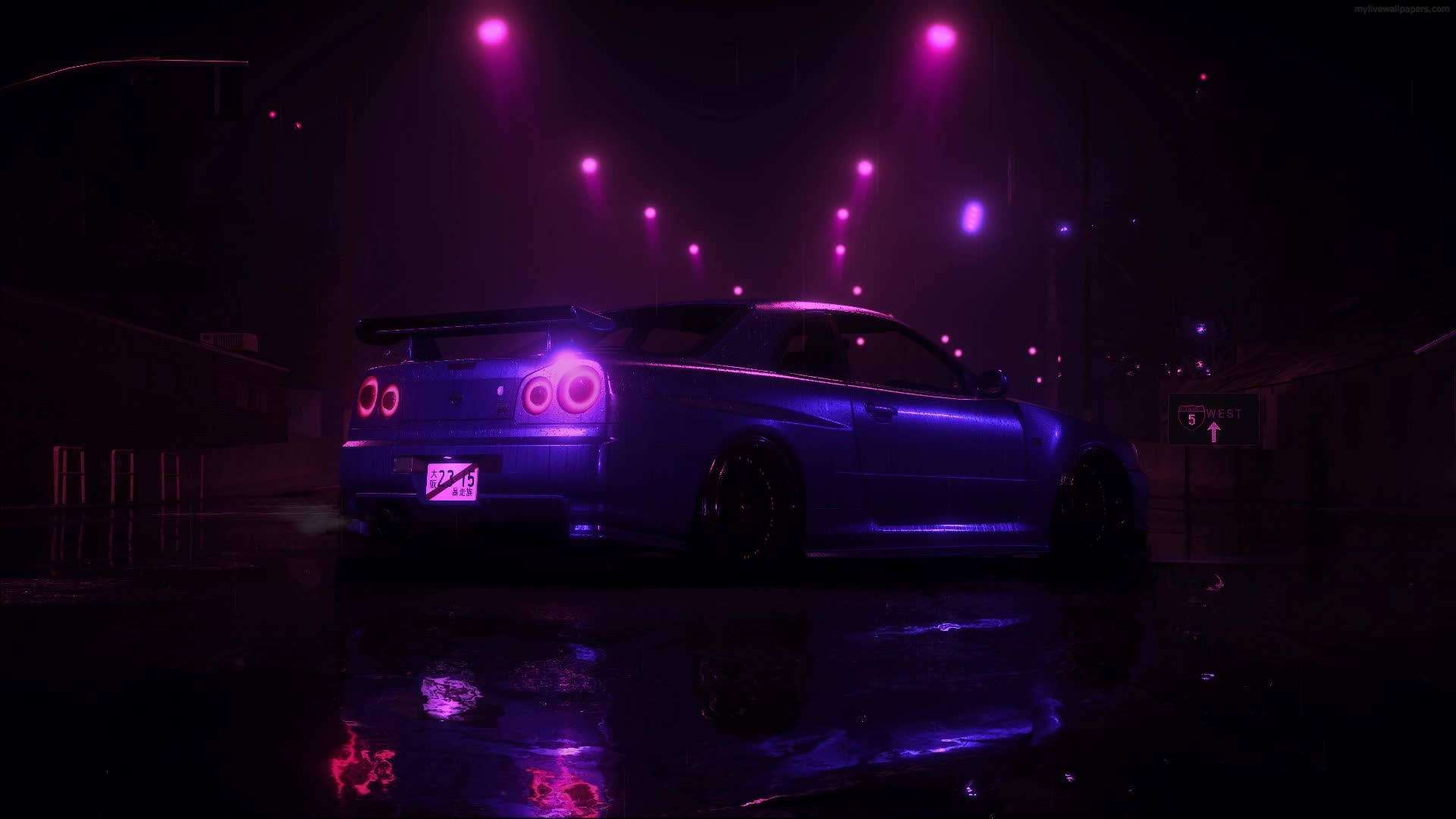 Download PC Nissan Skyline R34 GT R V Live Wallpaper Free