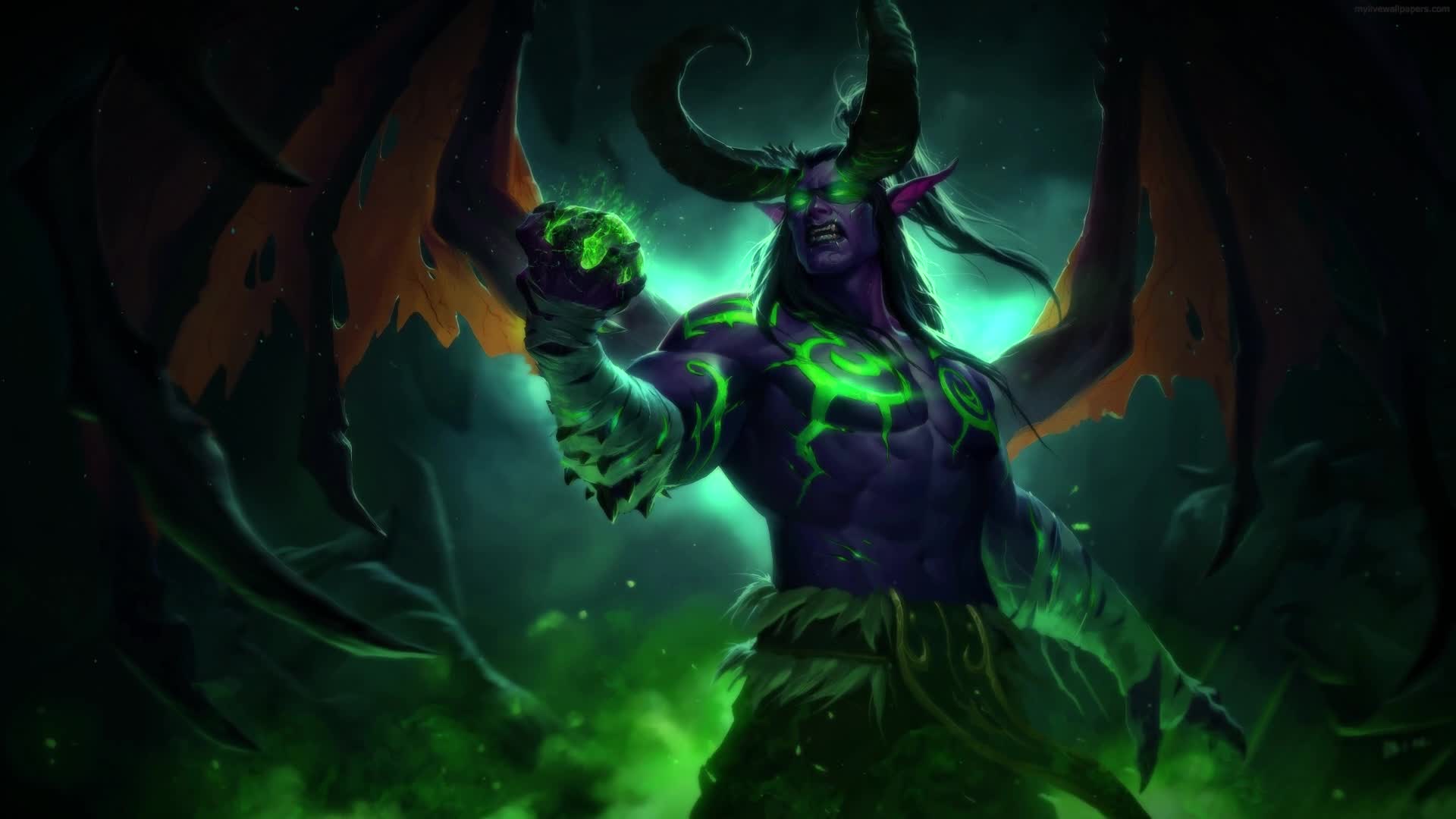 Download PC Illidan Stormrage the Betrayer WOW Live Wallpaper Free