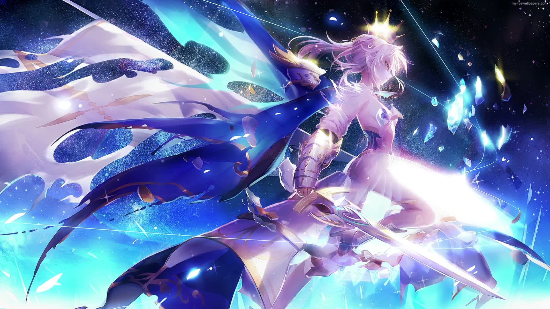 Download PC Saber Sparkles FGO Live Wallpaper Free