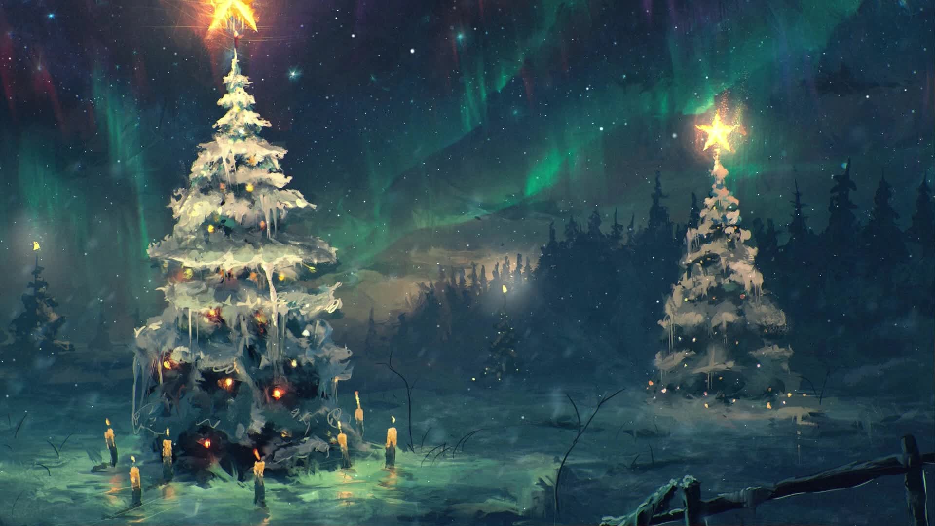 Download PC Christmas Trees Live Wallpaper Free