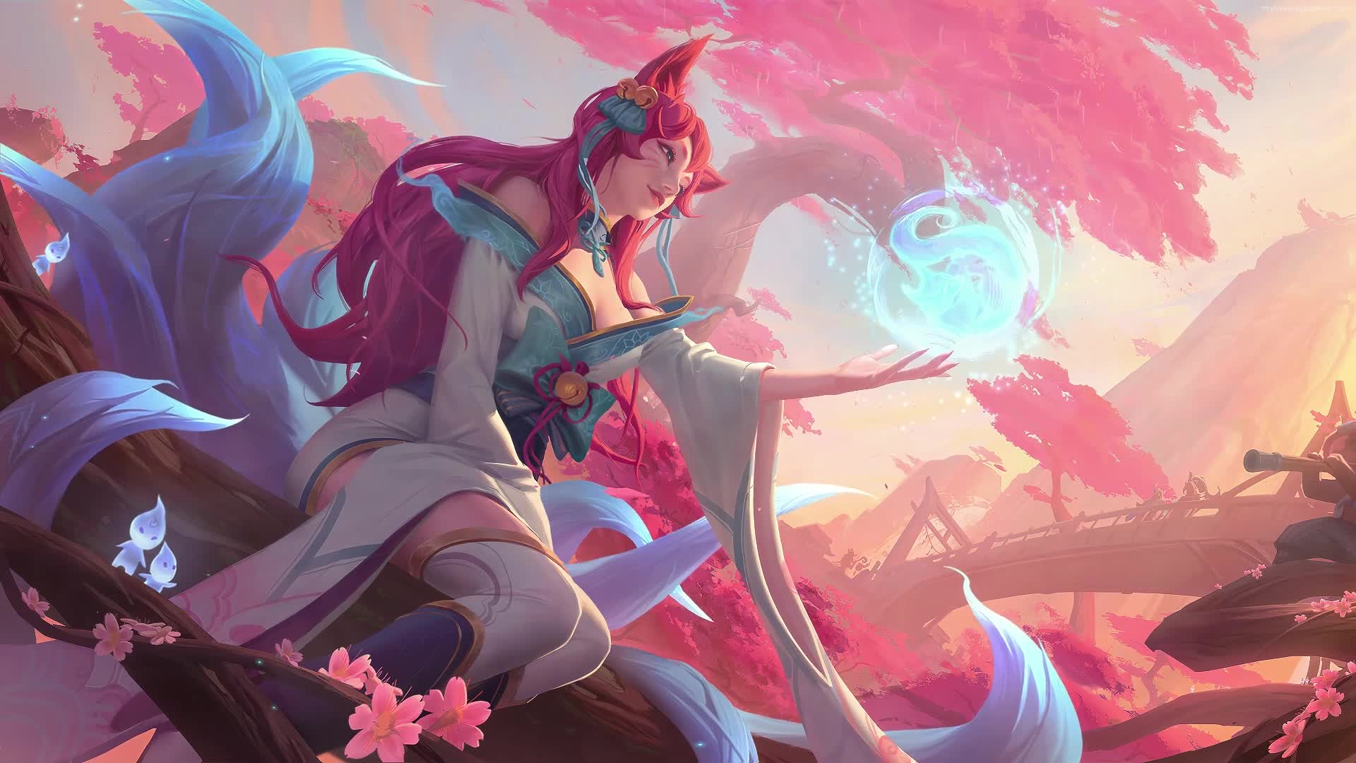 Download PC Ahri Spirit Blossom Live Wallpaper Free