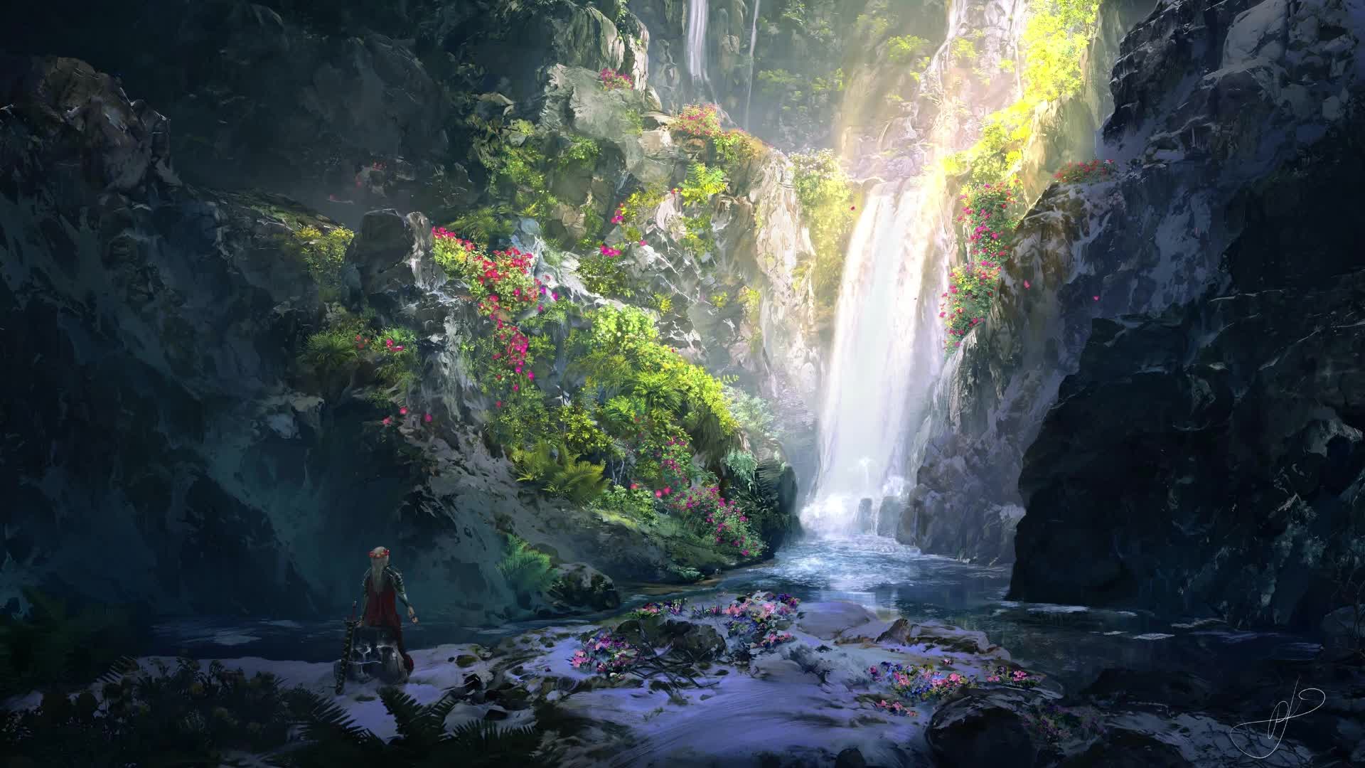 Download PC Fantasy Waterfall Live Wallpaper Free