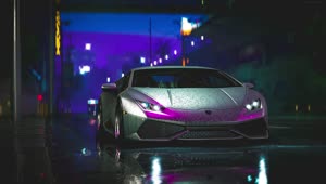 Download PC Lamborghini Aventador Night Street Live Wallpaper Free