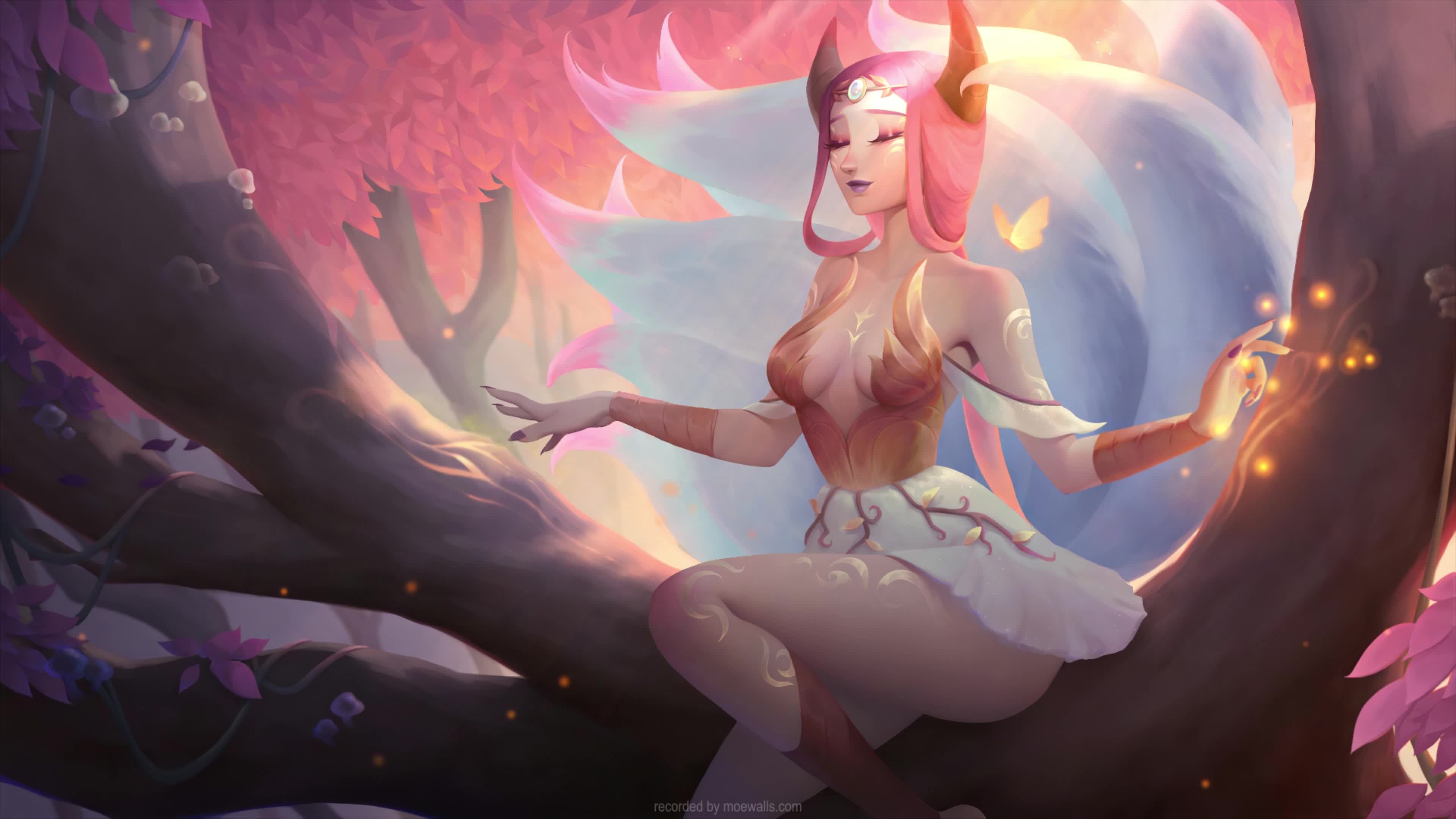 Download 4K Prestige Elderwood Ahri League Of Legends Live Wallpaper For PC