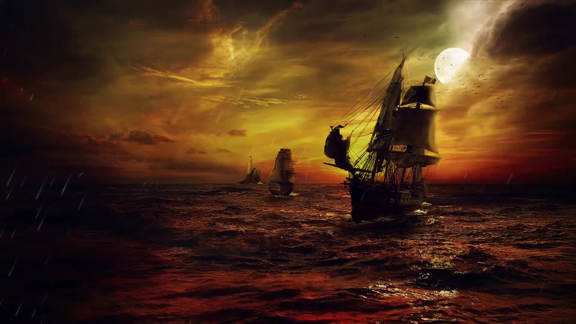 Download PC Desktop Ship Pirates Live Wallpaper