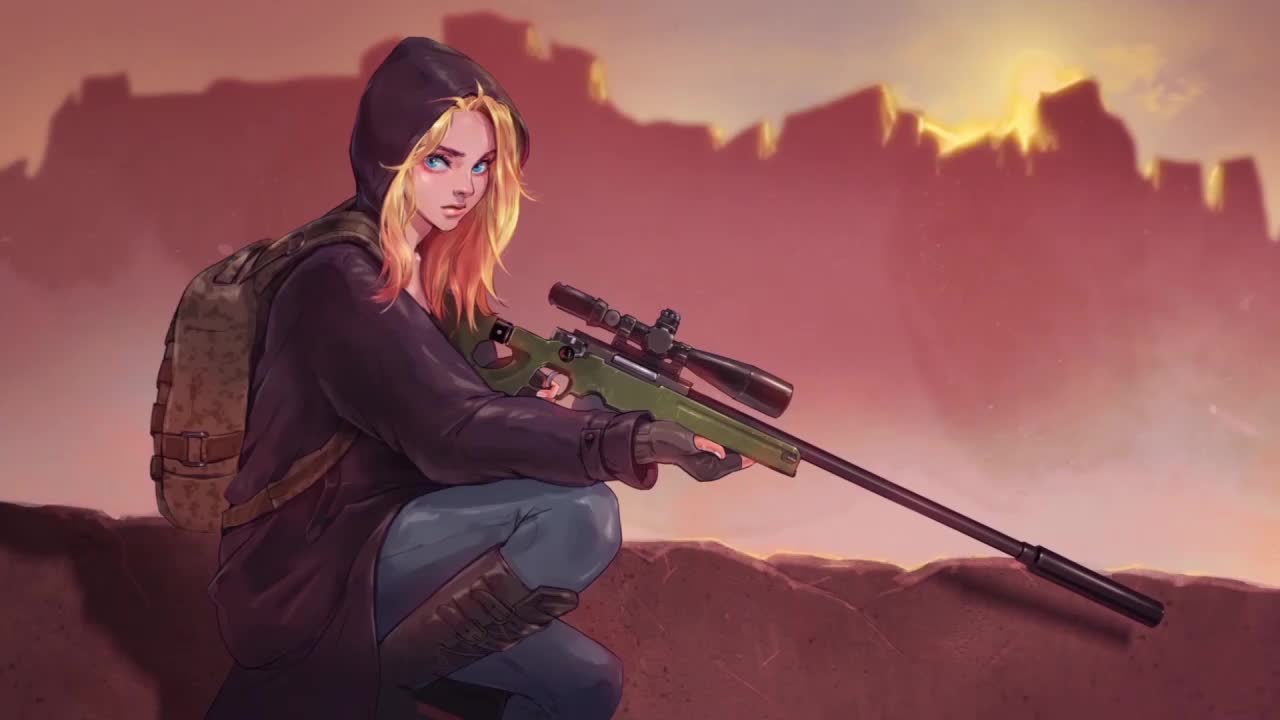 Download Sniper Girl HD Live Wallpaper For PC