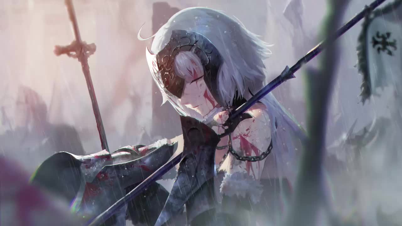 Download Jeanne Alter Rain Fate Grand Order HD Live Wallpaper For PC