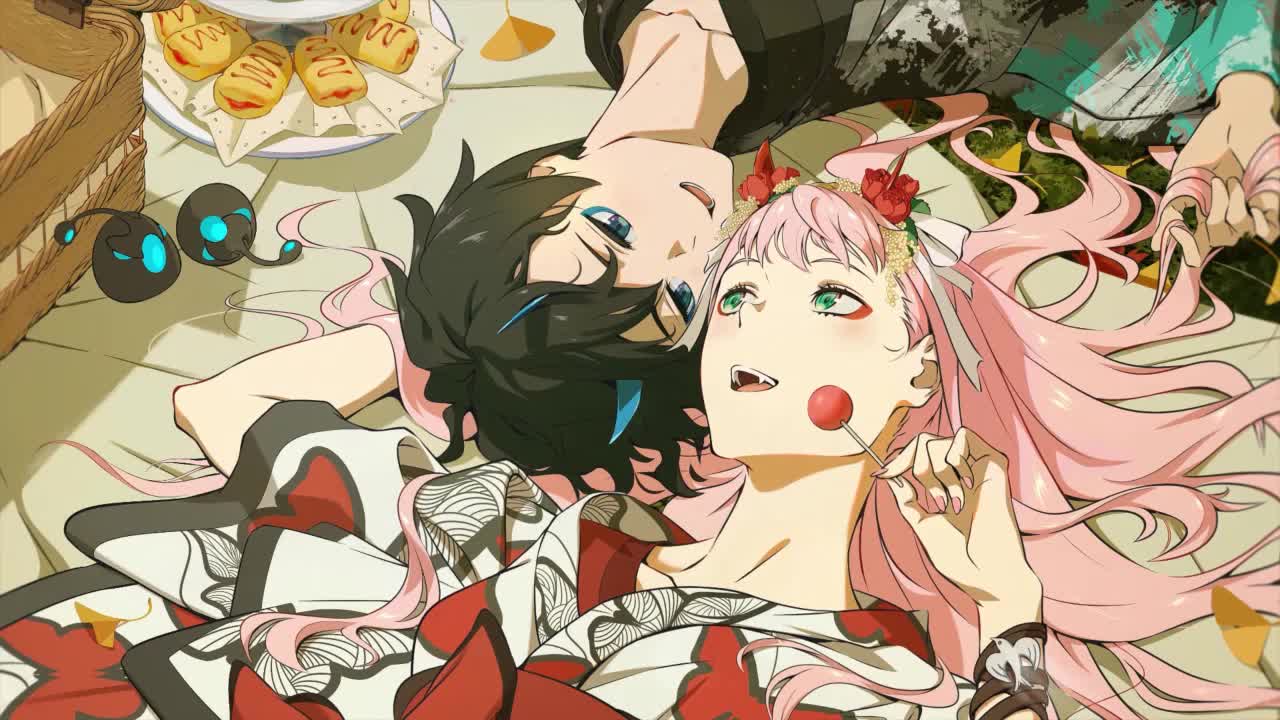 Download Zero Two And Hiro Lying Together Darling In The Franxx HD Live Wallpaper For PC