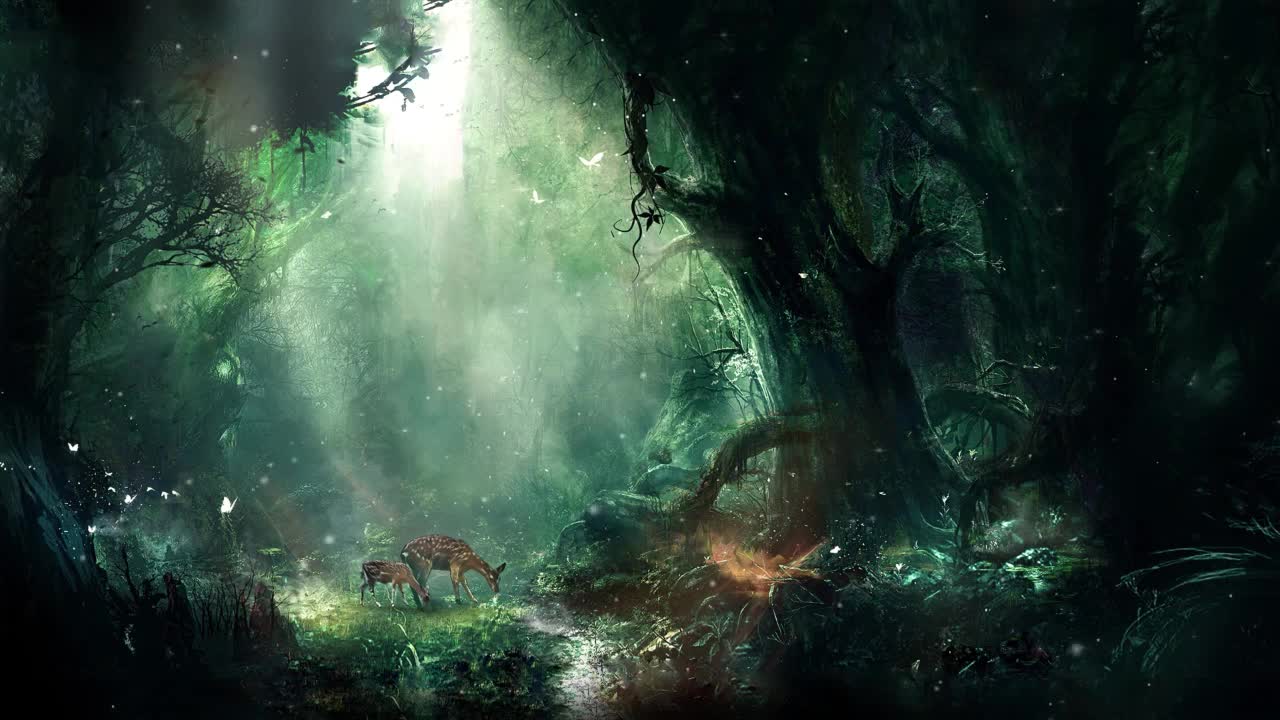 Download Deer In The Forest HD Live Wallpaper For PC