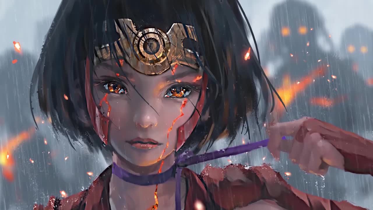 Download Mumei In The Rain Kabaneri Of The Iron Fortress HD Live Wallpaper For PC