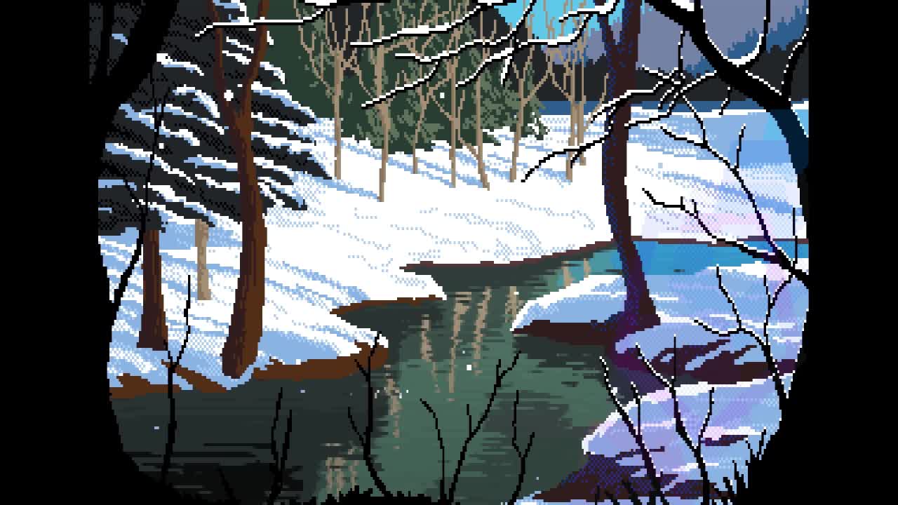 Download Winter In The Forest Pixel HD Live Wallpaper For PC