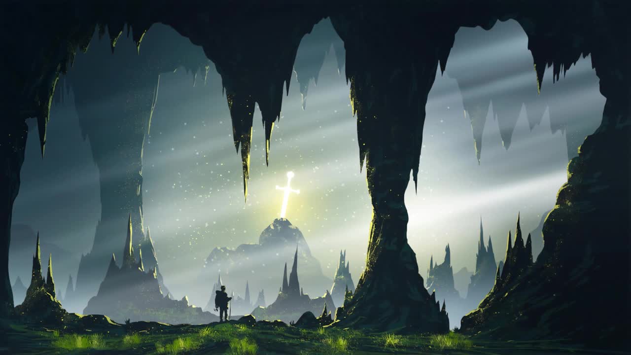 Download Holy Sword In The Cave HD Live Wallpaper For PC