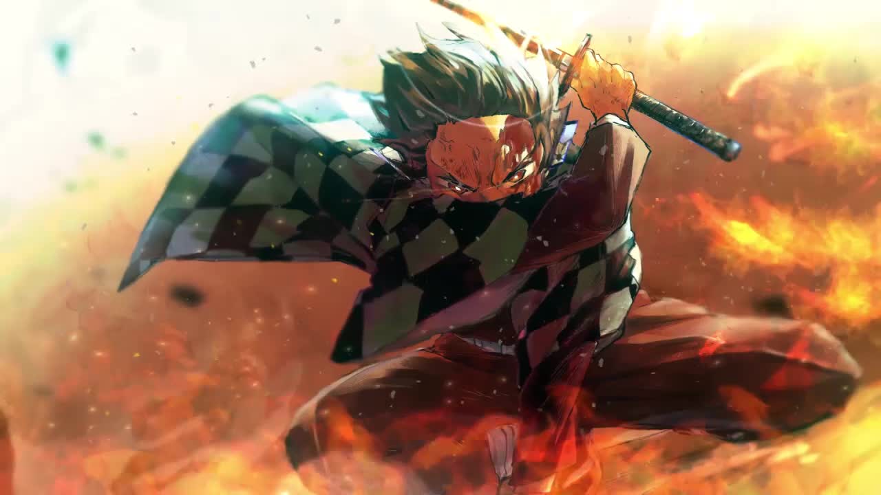 Download Kamado Tanjiro Fire God Kimetsu No Yaiba HD Live Wallpaper For PC