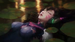 Download Dva Lying In Water Overwatch HD Live Wallpaper For PC