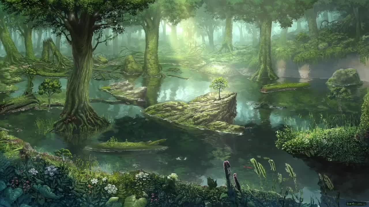 Download Mysterious Forest Stream HD Live Wallpaper For PC