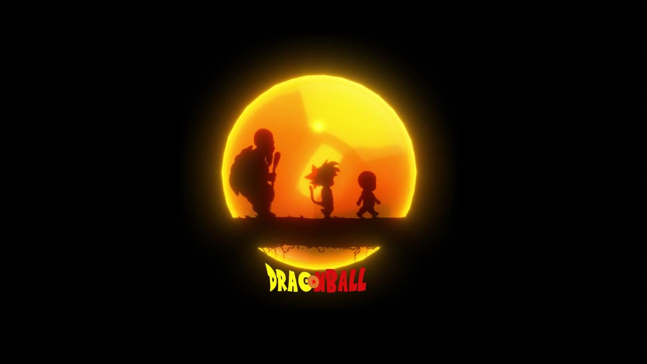 Download Son Goku Krillin Master Roshi Walking Dragon Ball HD Live Wallpaper For PC