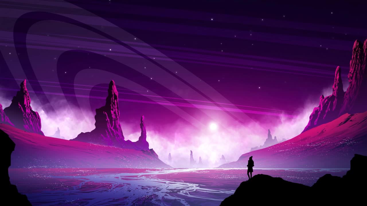 Download Violet Planet HD Live Wallpaper For PC