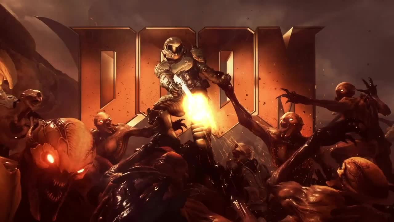 Download Doom Marine Kills Demons In Hell HD Live Wallpaper For PC