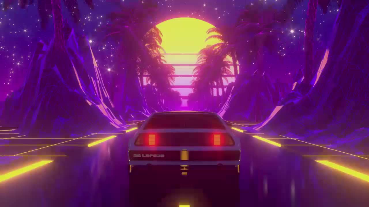 Download Retro Car Vaporwave HD Live Wallpaper For PC