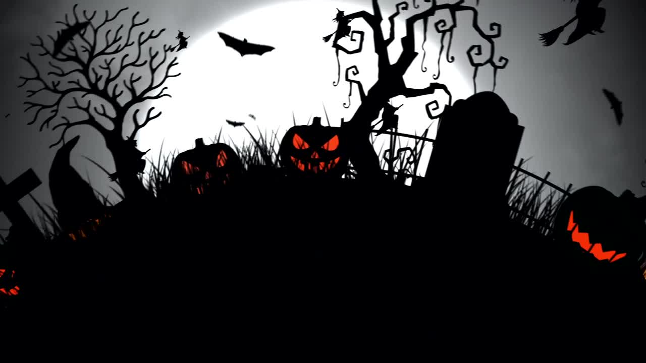 Download Stock Video 2d animation with halloween concept PC Live Wallpaper