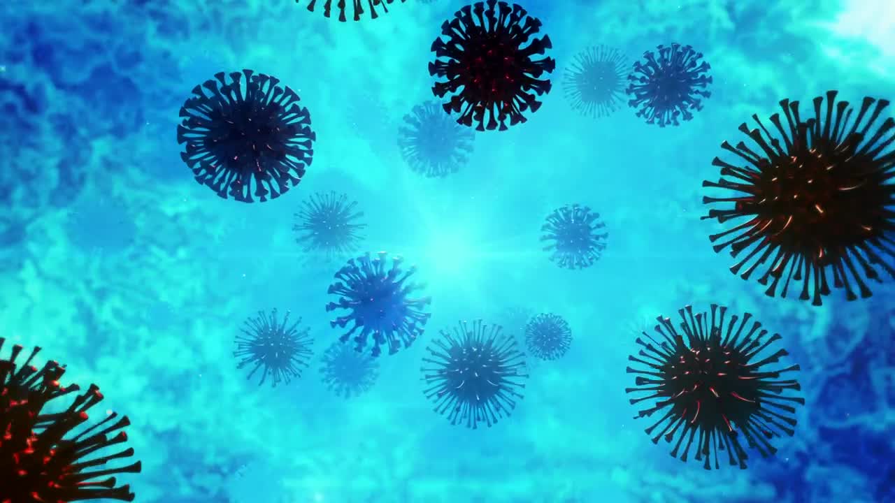 Download Stock Video 3d animation of coronavirus floating PC Live Wallpaper