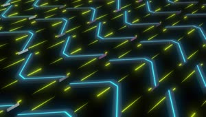 Download Stock Video 3d arrows of blue light traveling on the road PC Live Wallpaper