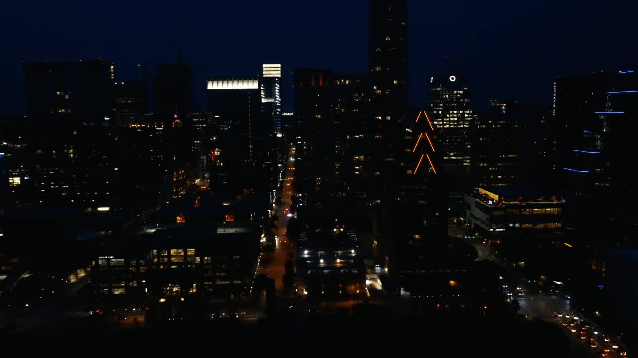 Download Stock Video Aerial Panorama Of A Big City At Night Live Wallpaper for PC