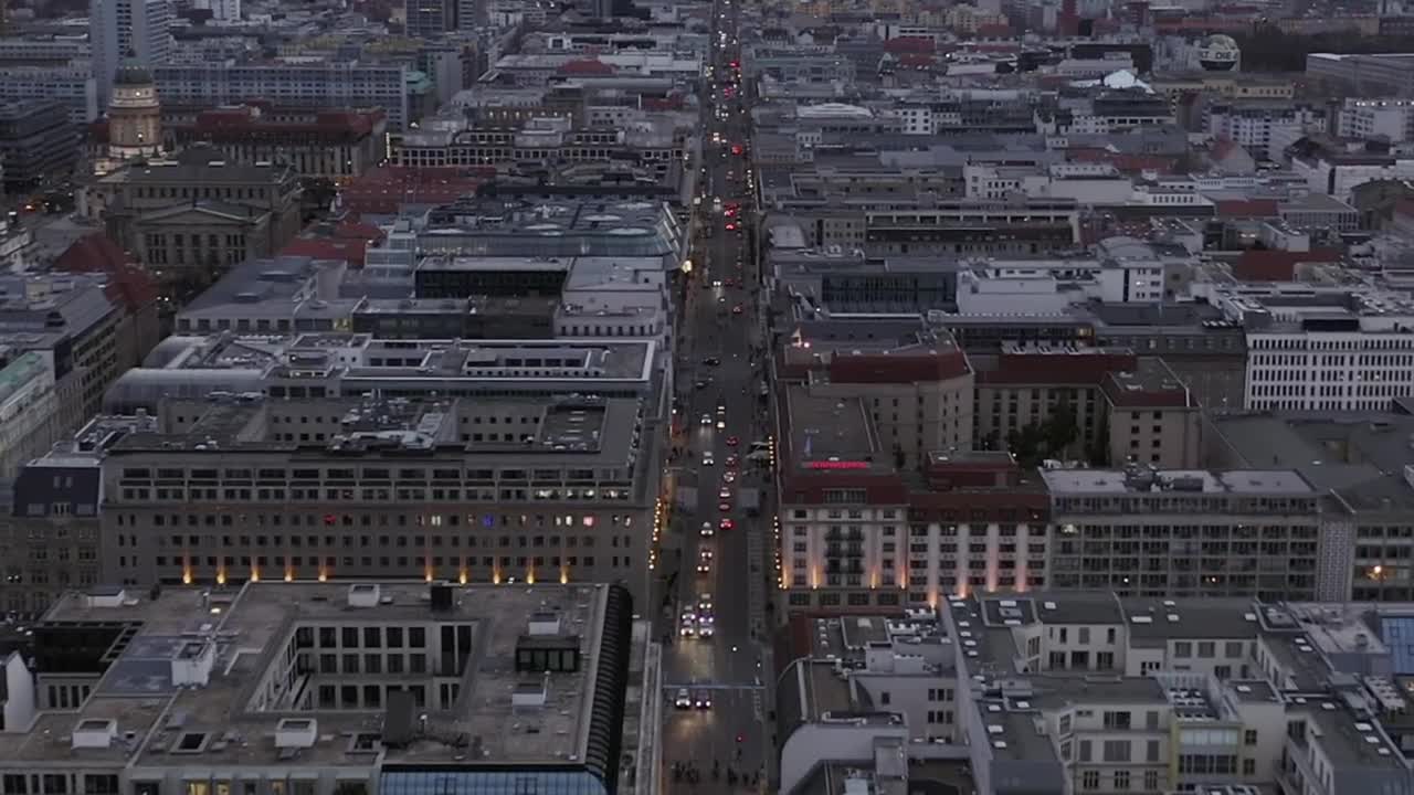 Download Stock Video Aerial Panoramic Shot Of A Busy Avenue In Berlin Live Wallpaper for PC