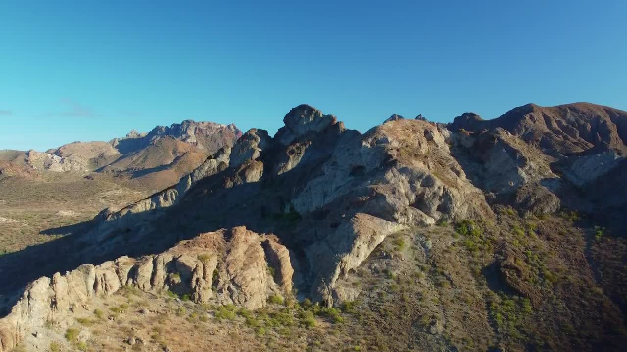 Download Stock Video Aerial Shot Of A Sunny Mountain Range Live Wallpaper for PC