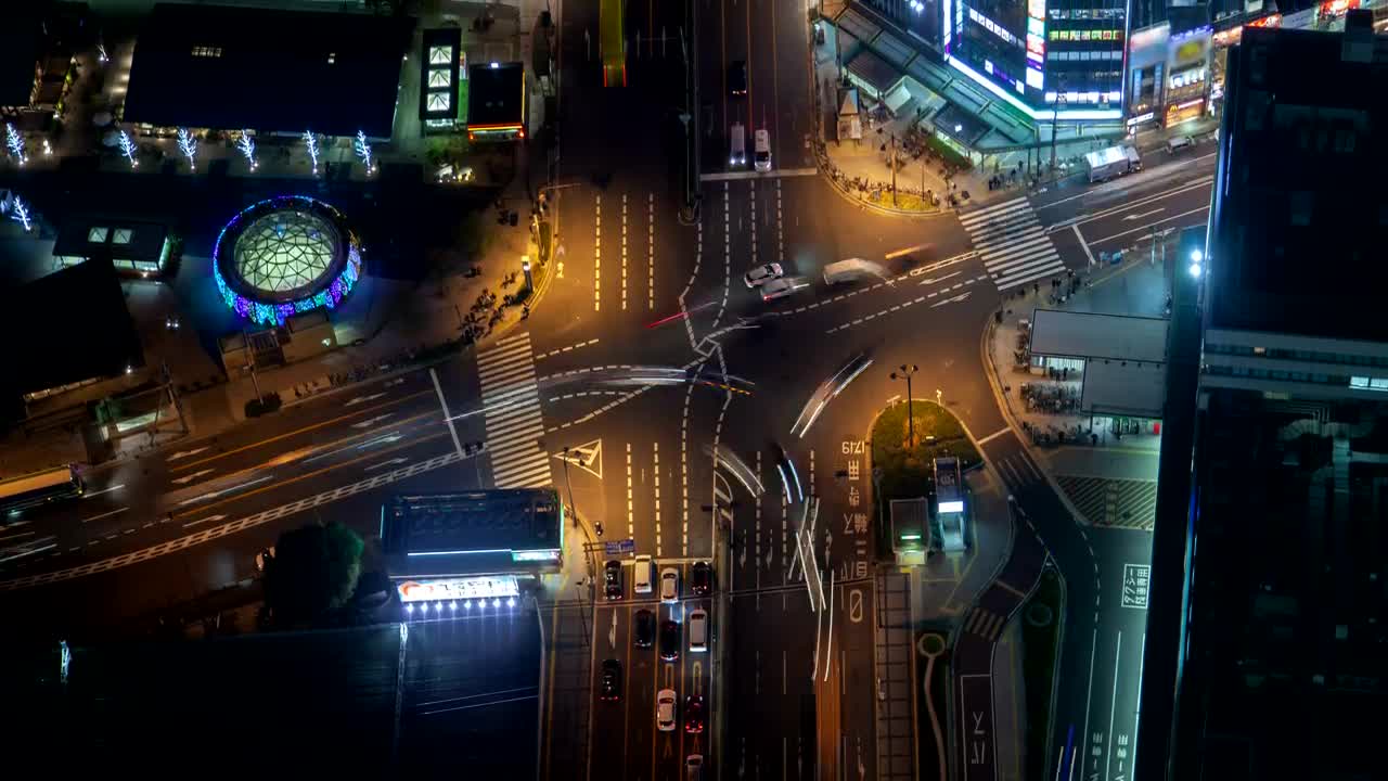 Download Stock Video Aerial Shot Of An Intersection In A Big City Live Wallpaper for PC