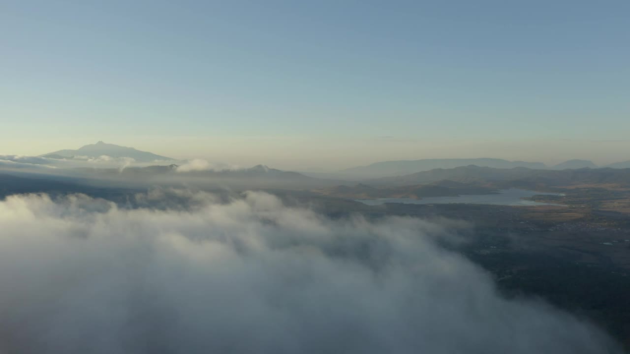 Download Stock Video Aerial Tour Above A Cloudy Natural Landscape Live Wallpaper for PC