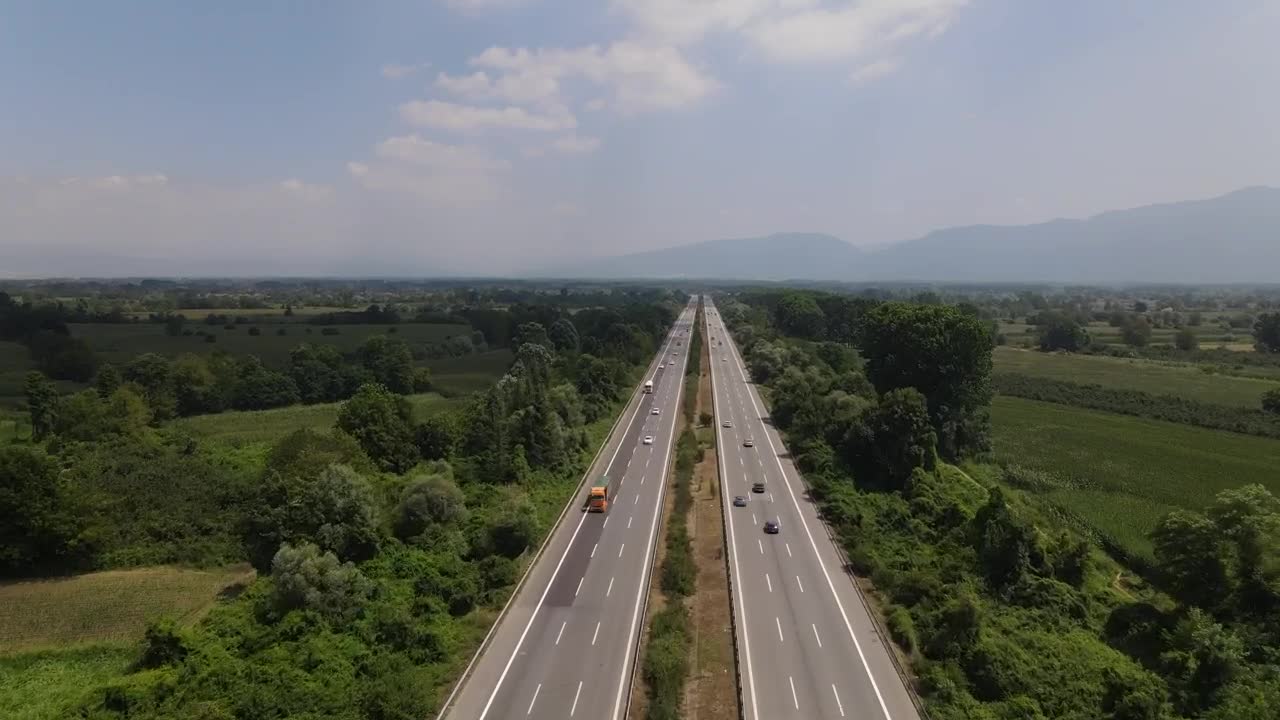 Download Stock Video Aerial Tour Of A Highway Surrounded By Nature Live Wallpaper for PC