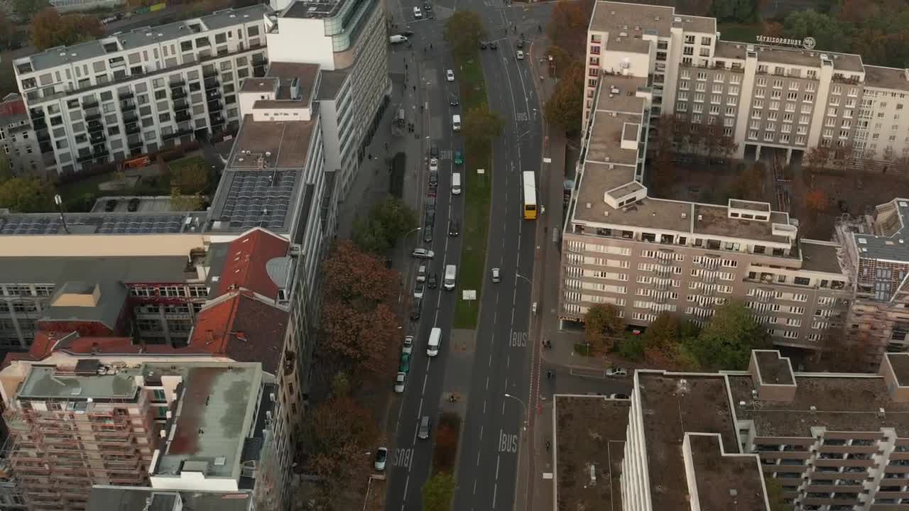 Download Stock Video Aerial Tour Over A Typical German Main Avenue Live Wallpaper for PC