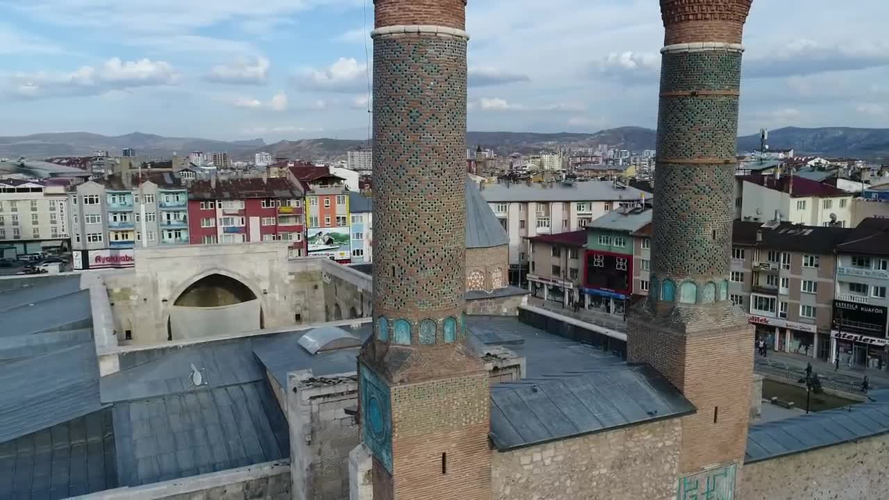 Download Stock Video Aerial View Of A Mosque Live Wallpaper for PC