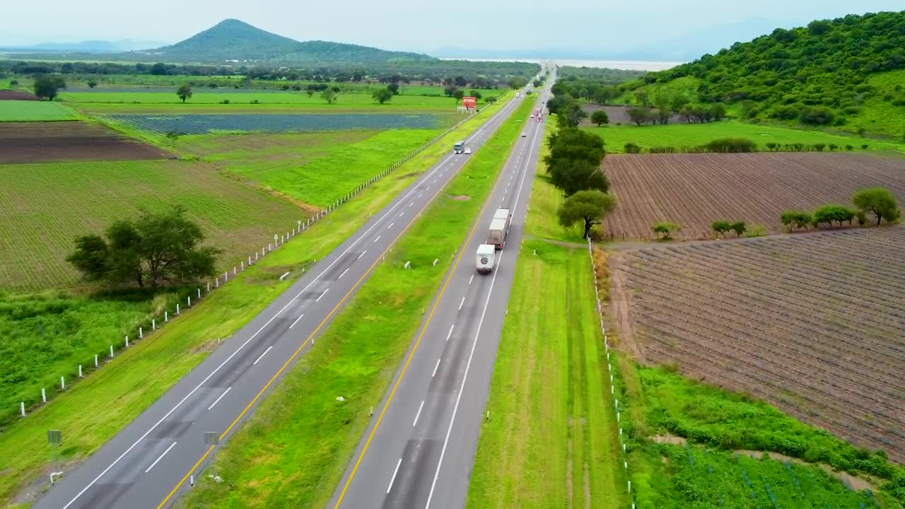 Download Stock Video Aerial View Of A Road That Crosses Through Nature Live Wallpaper for PC