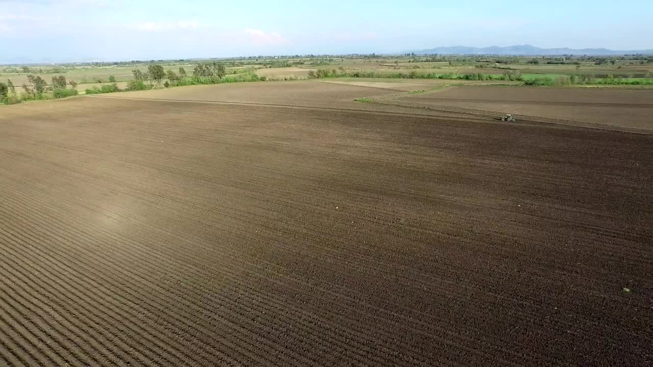 Download Stock Video Aerial View Of An Agricultural Field Live Wallpaper for PC