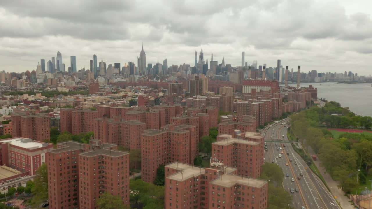 Download Stock Video Aerial View Of An Apartment Area In Nyc Live Wallpaper for PC