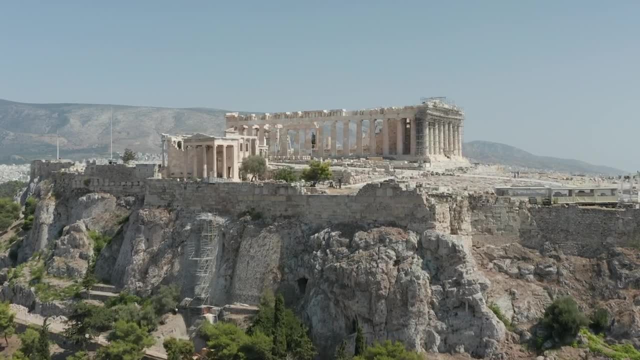 Download Stock Video Aerial View Of Athens Ruins Live Wallpaper for PC